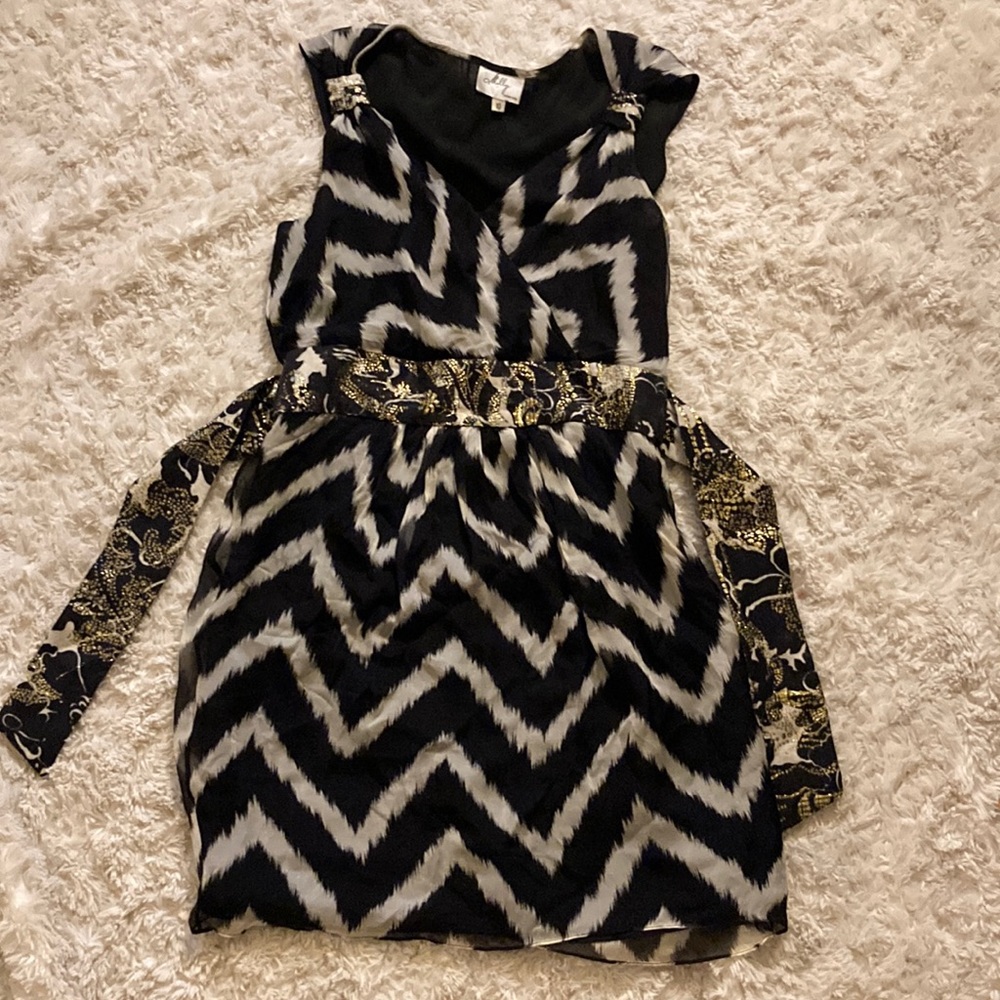 Milly 100% Silk Mini Dress Size 10